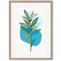 Botanical Leaf With Abstract Shapes Art Print, thumbnail 4 of 6