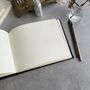 Personalised Recycled Leather Wedding Guest Book, thumbnail 2 of 4