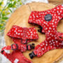 Poppy Toadstool Polkas Dog Harness, thumbnail 3 of 8