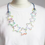 Printed Acrylic Geometric Star Necklace, thumbnail 6 of 9