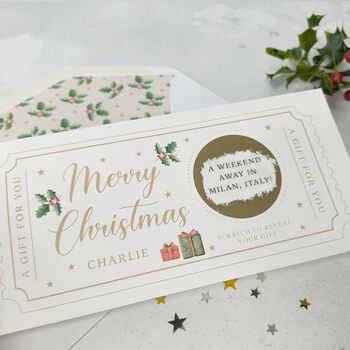 Personalised Experience Gift Voucher Scratch Card, 6 of 8