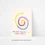 Do What Makes Your Soul Happy Positive Quote Hand Painted Art Print, thumbnail 1 of 3