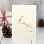 Ice Skating Ducks Christmas Card, thumbnail 1 of 4