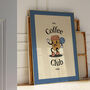 Vintage Retro Coffee Club Kitchen Wall Print, thumbnail 5 of 8