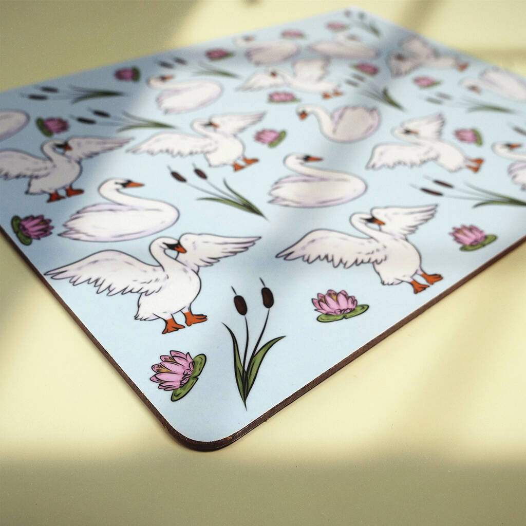 Melamine And Cork Bird Placemats By Blossom & Easel