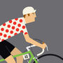 Personalised Cycling Print, King Of The Mountains, thumbnail 9 of 9