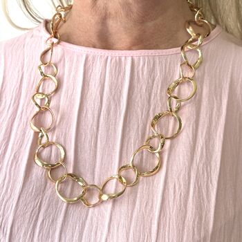 Multi Ring Lightweight Statement Necklace, 4 of 7