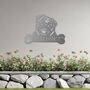 Custom Pug Welcome Metal Wall Art Sign For Home And Garden Gift, thumbnail 6 of 11