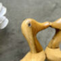 Cute Duck Couple Ornament Lovers 25cm – Bamboo Wood Heart Figurine, thumbnail 12 of 12