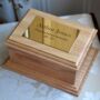 Personalised Oak Urn With Traditional Engraving, thumbnail 1 of 5