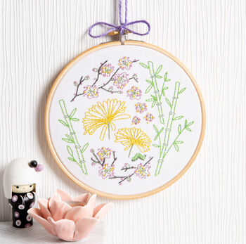Japanese Garden Embroidery Kit, 3 of 6