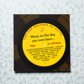 Personalised Birthday Card Day You Were Born Music, 11 of 12