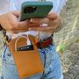 Luxury Leather Crossbody Phone Bag, thumbnail 4 of 10