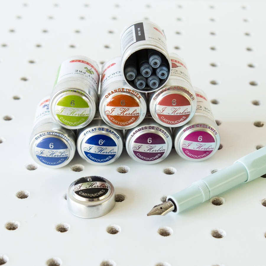 Tinned Fountain Pen Ink Cartridges By Berylune