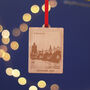 Wooden Christmas Travel Memories Personalised Bauble, thumbnail 8 of 10