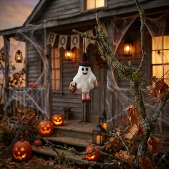 Handmade Felt Boo Dini The Ghost, 5 of 5