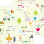Personalised Northamptonshire Map: Add Favourite Places, thumbnail 3 of 3