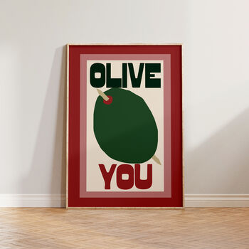 Olive You Kitchen Print, 2 of 10