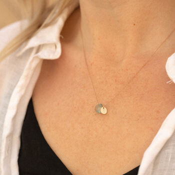 March Aquamarine Fine Cord Birthstone Necklace, 6 of 7