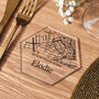 Personalised Acrylic Map Place Setting Coasters, thumbnail 4 of 9
