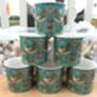 Set Of Six Palace Mugs In William Morris Teal Strawberry Thief Design, thumbnail 1 of 12