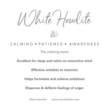 White Howlite Worry Thumb Stone For Calm And Anxiety, 4 of 4