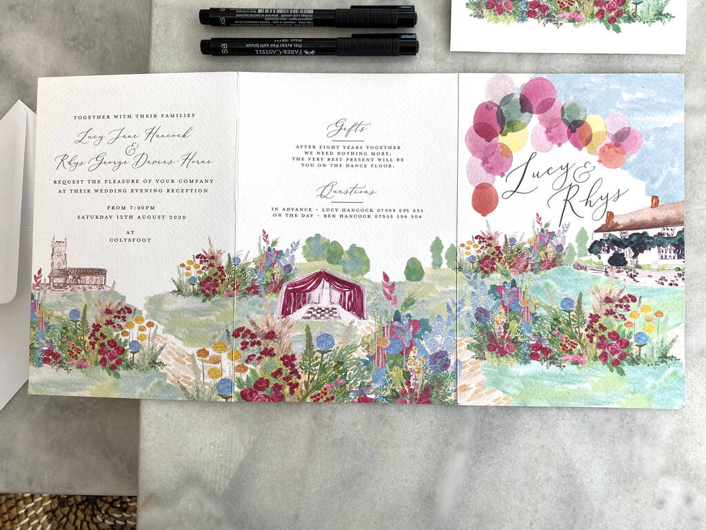 Garden Theme Wedding Invitation And Bespoke Stationery, 1 of 7