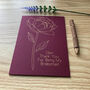 Thank You Bridesmaid Personalised Peony Flower Gold Foil Wedding Card, thumbnail 4 of 12