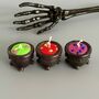 Set Of Three Mini Halloween Cauldron Candles, thumbnail 3 of 4