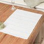 Set Of Four Millstone Heart Blue Cotton Placemats, thumbnail 3 of 9