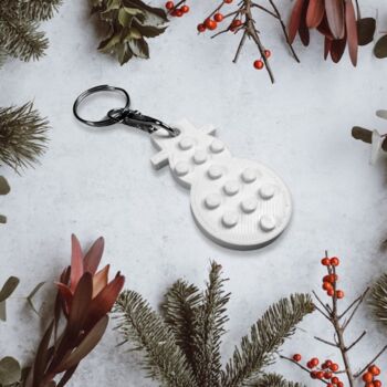 Festive Snowman Keyring, 2 of 2