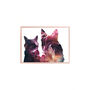 Custom Dog Cat Silhouette Pet Abstract Art Print, thumbnail 5 of 9