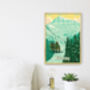 Flaine Ski Resort France Travel Poster Art Print, thumbnail 3 of 7