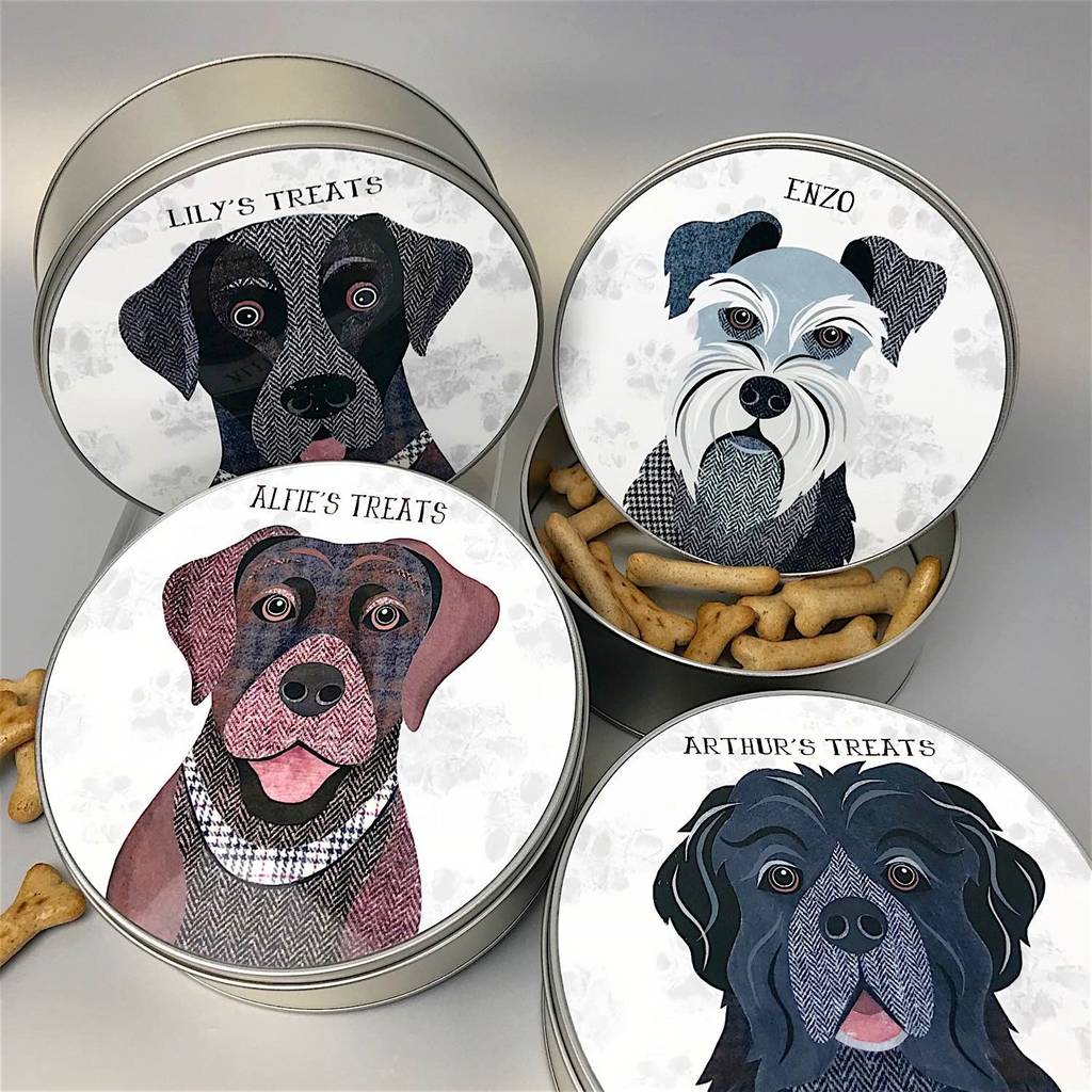 Dog Treat Tin 65 Personalised Designs Available, 1 of 12