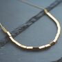 Cube Choker Necklace 18k Gold Plated Titanium Steel, thumbnail 4 of 7
