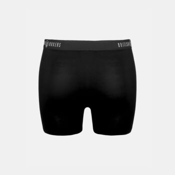 Multipack Four Pairs Of Men's Bamboo Trunks In Black, 6 of 6