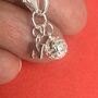 Personalished Sterling Silver Globe Travel Initial Bracelet, thumbnail 5 of 6