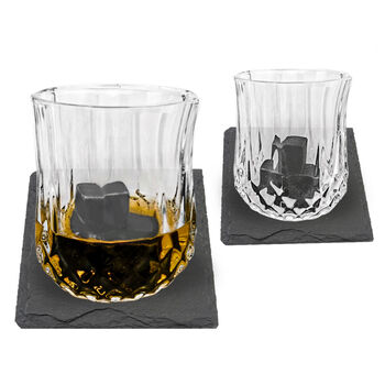 Personalised Whisky Glasses And Stones Set, 4 of 6