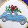 Cute Christmas Tree Embroidered Hanging Decoration, thumbnail 3 of 3