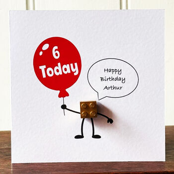 Lego Block Birthday Card, 2 of 3