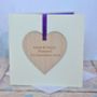Personalised Engaged Wooden Decoration Card, thumbnail 2 of 2