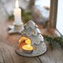 White Christmas Tree Tealight Holder, thumbnail 3 of 4