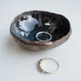 Handmade Navy Blue And Gold Ceramic Ring Dish, thumbnail 2 of 9