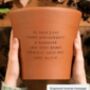 25th Silver Wedding Anniversary Terracotta Heart Flower Pot, thumbnail 4 of 6