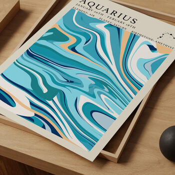 Aquarius Astrology Print, 3 of 4