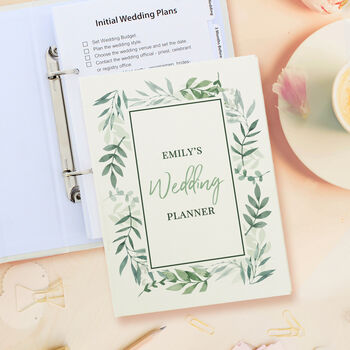 Personalised Leaf Wedding Planner, 2 of 12