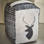 Grey Tweed Stag Doorstop And Draught Excluder, thumbnail 4 of 7