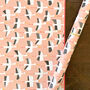 Pink Stork Wrapping Paper Two Sheets, thumbnail 1 of 7