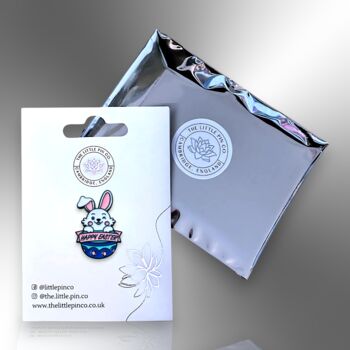 Happy Easter Bunny Egg Enamel Pin, 5 of 8