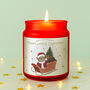 Merry Little Christmas Candle • Red Jar Candle • Little Bear Co • Festive Gift, thumbnail 1 of 2